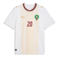 Camiseta Marruecos Ayoub El Kaabi #20 Segunda Equipación Replica Mundial 2026 mangas cortas